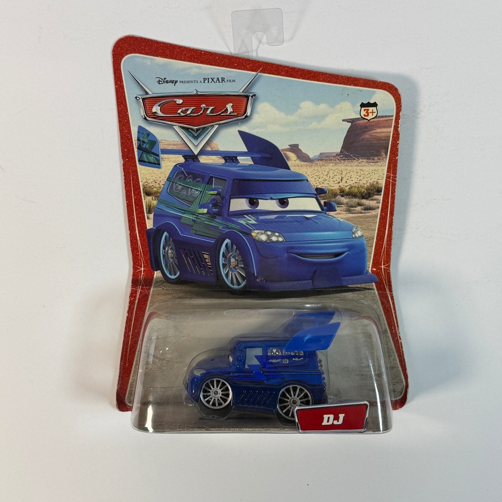 Disney Pixar Cars DJ Die-Cast Tuner Car Blue Desert Card H6417-0910 Mattel